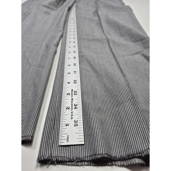 Asher Reserve Dress Pants Mens 44x36 Gray Wool Cotton Pleated Straight USA NWT - Picture 9 of 11